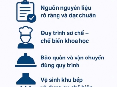 Tiêu Chuẩn An Toàn Vệ Sinh Thực Phẩm Trong Suất Ăn Công Nghiệp