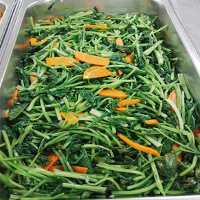 Rau cải  xào 
